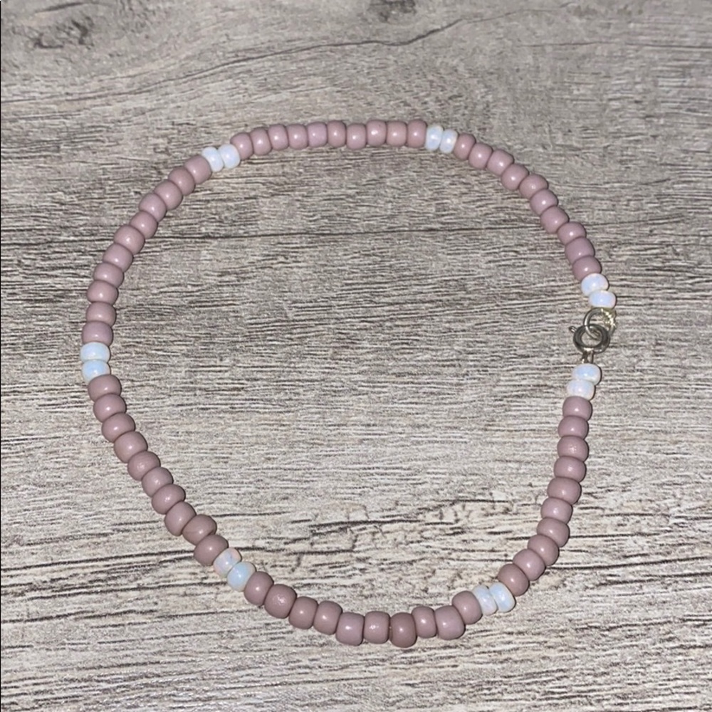 Pretty Seed Beaded Ankle Bracelet